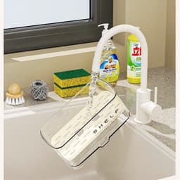 Giá đựng giẻ lau bếp thông minh có rãnh thoát nước. Kệ để miếng rửa chén gọn gàng tiện lợi - Majehome 5