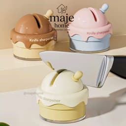 Dụng cụ mài dao hình kem dễ thương. Đồ mài dao mini nhà bếp nhanh gọn sắc bén - Majehome 1