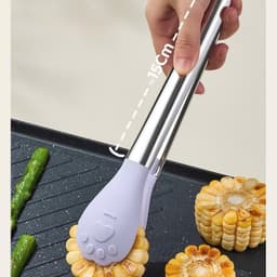 Kẹp thức ăn silicon hình gấu dễ thương. Kẹp gắp đồ nướng chịu nhiệt an toàn - Majehome 5