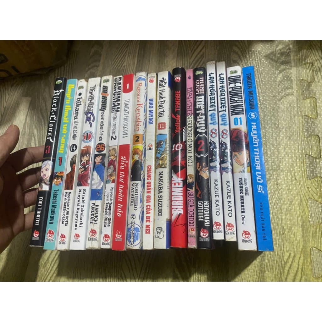 (ll11) Combo Vở One puch man Yugi oh Black clover Quyền thuật vô song...