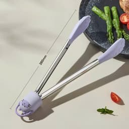 Kẹp thức ăn silicon hình gấu dễ thương. Kẹp gắp đồ nướng chịu nhiệt an toàn - Majehome 7