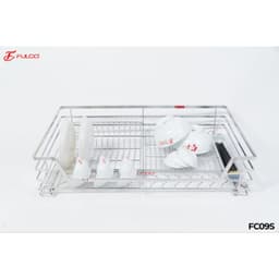 Fulco. Giá Để Xoong Nồi Inox 304 Cao Cấp, Có Ray Trượt Giảm Chấn, Khay Hứng Nước. Bảo Hành Han Rỉ Chọn Đời Tại Nhà 4