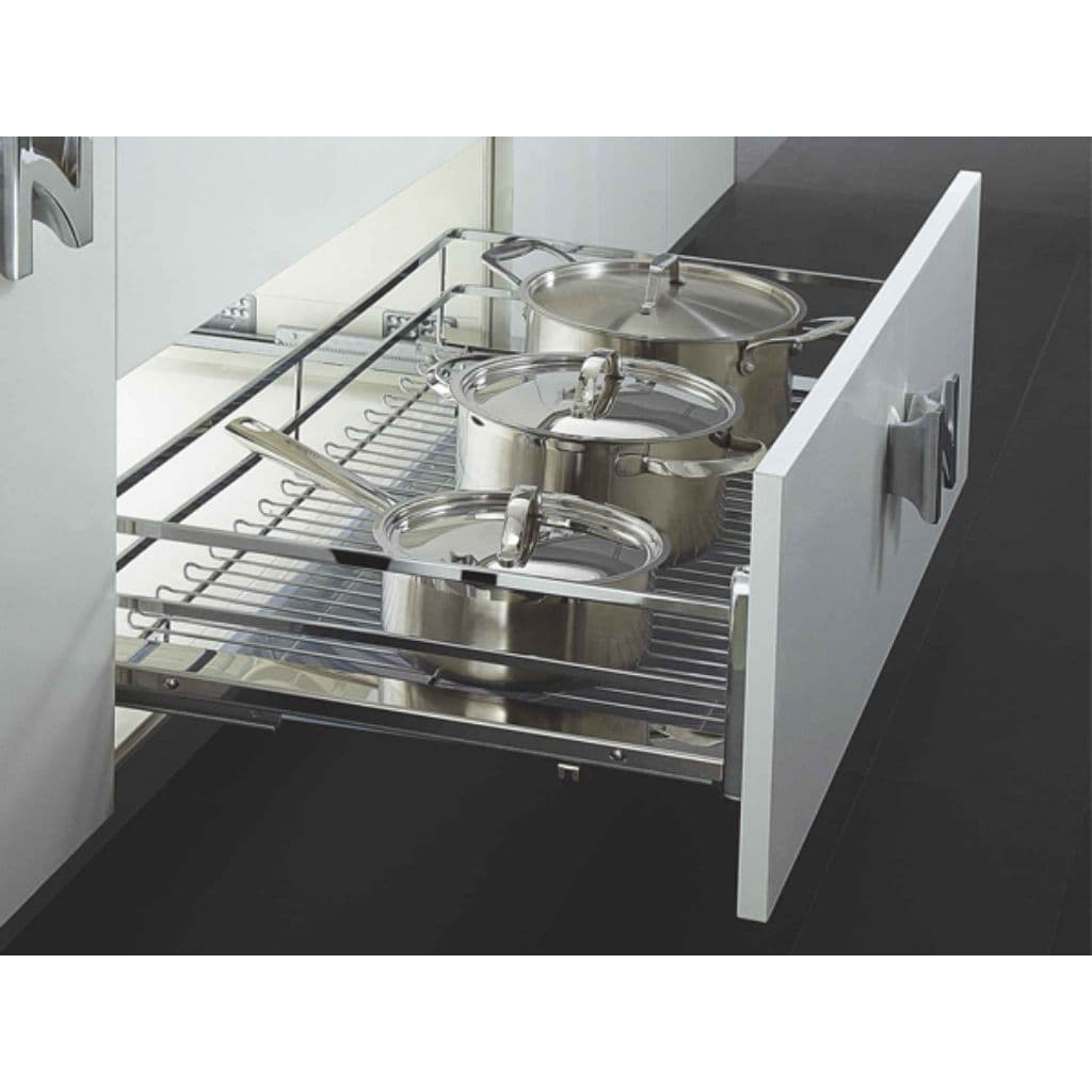 Fulco. Giá Để Xoong Nồi Inox 304 Cao Cấp, Có Ray Trượt Giảm Chấn, Khay Hứng Nước. Bảo Hành Han Rỉ Chọn Đời Tại Nhà