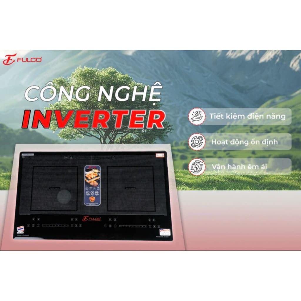 Bếp Từ Đôi 2 Vùng Nấu Cao Cấp Fulco. Mã FC -JP389i Nhật Bản. Mặt Kính Schott Ceran Đức. Bảo Hành 5 Năm Tại Nhà