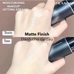 Xịt Khóa Nền Trang Điểm Pramy Setting Spray 100ml Kiềm Dầu Lâu Trôi Dưỡng Ẩm Skin House 6