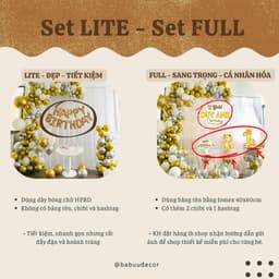 Set Bóng Trang Trí Sinh Nhật Kèm Rèm Voan Trọn Bộ Đầy Đủ Phụ Kiện Decor Tại Nhà Sang Trọng 2
