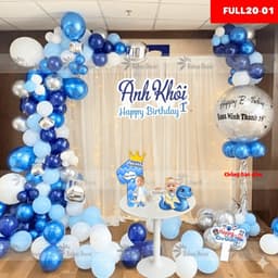 Set Bóng Trang Trí Sinh Nhật Kèm Rèm Voan Trọn Bộ Đầy Đủ Phụ Kiện Decor Tại Nhà Sang Trọng 4