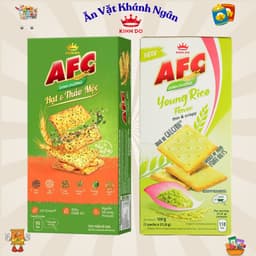 Bánh Quy Cracker Dinh Dưỡng AFC Vị Cốm Non, Vị Hạt Thảo Mộc Bắp Xào Bơ - HÀNG CHÍNH HÃNG 1