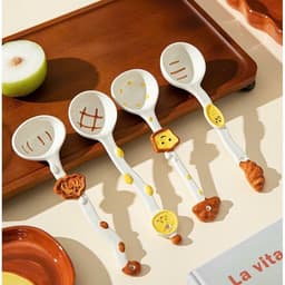 Thìa gốm sứ hình bánh mì dễ thương cao cấp. Muỗng ăn tráng men an toàn, decor bếp xinh xắn - Majehome 9