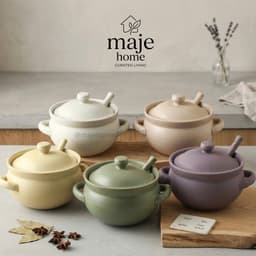 Hũ gốm đựng gia vị kèm thìa cao cấp. Lọ đựng muối đường tiện lợi thiết kế tối giản decor bếp sang trọng - Majehome 1