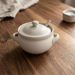 Hũ gốm đựng gia vị kèm thìa cao cấp. Lọ đựng muối đường tiện lợi thiết kế tối giản decor bếp sang trọng - Majehome 8