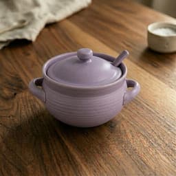 Hũ gốm đựng gia vị kèm thìa cao cấp. Lọ đựng muối đường tiện lợi thiết kế tối giản decor bếp sang trọng - Majehome 2