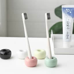 Giá để bàn chải đánh răng gốm sứ 1 ngăn cao cấp. Kệ đựng bàn chải bằng gốm chống ẩm mốc decor phòng tắm - Majehome 4