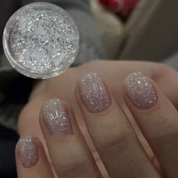 Nhũ Tuyết nhung, Nhũ Tuyết Flats trắng siêu sáng trang trí Nail - Hoangquy.233 3