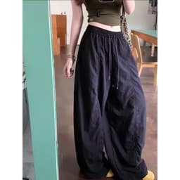QUẦN NỮ CẠP CHUN ỐNG RỘNG CHẤT KAKI THUN HÈ KÈM DÂY RÚT SANG CHẢNH HÀNG 368 8