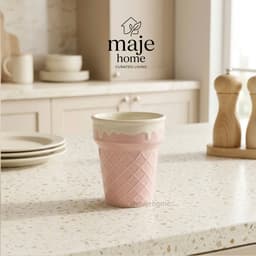 Cốc sứ hình kem dễ thương cao cấp. Ly uống nước, cốc cafe decor bàn ăn xinh xắn - Majehome 5