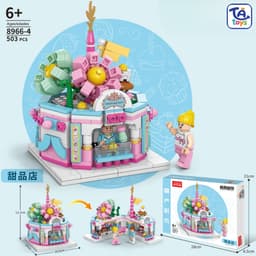 Đồ Chơi Lắp Ghép mô hình cửa hàng đường phố size lớn 300+ Chi Tiết – Đồ Chơi Thông Minh - TATOYS 6