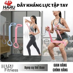 Dây Tập Tay HARU - Dây Kháng Lực Tập Tay Silicone Có Gai Massage Kéo Giãn Vai Lưng HR3 4