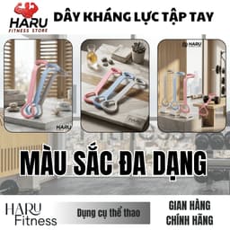 Dây Tập Tay HARU - Dây Kháng Lực Tập Tay Silicone Có Gai Massage Kéo Giãn Vai Lưng HR3 7