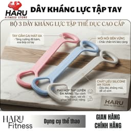 Dây Tập Tay HARU - Dây Kháng Lực Tập Tay Silicone Có Gai Massage Kéo Giãn Vai Lưng HR3 8