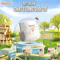 Bỉm KuuBee BaB Siêuu thấm Hút,Mỏng Nhẹ dành Cho Bé 3
