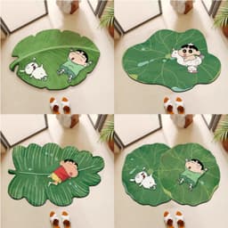 Thảm Chùi Chân Nhà Tắm Chống Trượt, Thảm Hoạt Hình Shin Chất Liệu Bùn Tảo Siêu Thấm Hút Nhanh Khô 4