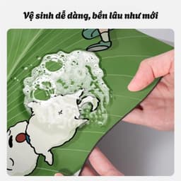 Thảm Chùi Chân Nhà Tắm Chống Trượt, Thảm Hoạt Hình Shin Chất Liệu Bùn Tảo Siêu Thấm Hút Nhanh Khô 6