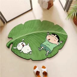 Thảm Chùi Chân Nhà Tắm Chống Trượt, Thảm Hoạt Hình Shin Chất Liệu Bùn Tảo Siêu Thấm Hút Nhanh Khô 7