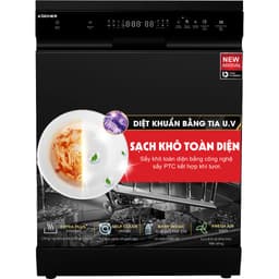 Máy rửa bát Kocher KDEU-X15B Pro ( 15UV) 17 bộ diệt khuẩn UV 4