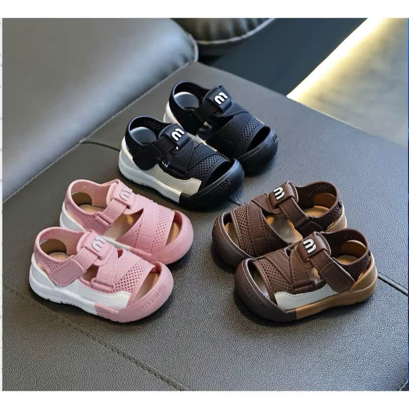 Sandal Tập Đi Quai Hậu Bé Trai Bé Gái Giày Dép Trẻ Em Đế Mềm, Nhẹ Êm, Chống Trượt (MKX) [917]