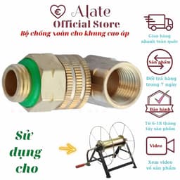 Khớp Chống Xoắn Xoay L Dây Phun Thuốc, Lắp Rulo, Có Nối Nhanh Gài Tự Động Tháo Ra Bà Xoay 360 4