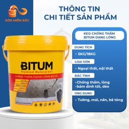 [1kg/5kg] Keo Đen Chống Thấm Bitum Dạng Lỏng Chống Nước Cho Tường Sàn Mái Nhà Độ Bám Dính Cao 2
