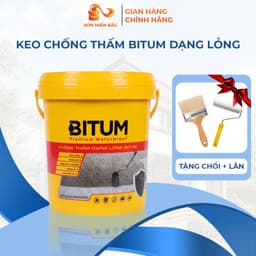 [1kg/5kg] Keo Đen Chống Thấm Bitum Dạng Lỏng Chống Nước Cho Tường Sàn Mái Nhà Độ Bám Dính Cao 1