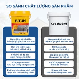 [1kg/5kg] Keo Đen Chống Thấm Bitum Dạng Lỏng Chống Nước Cho Tường Sàn Mái Nhà Độ Bám Dính Cao 4