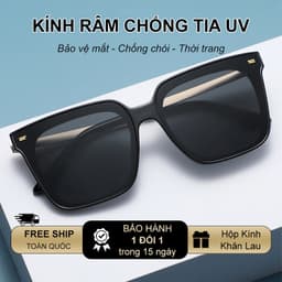 Kính Râm Nam Nữ Thời Trang Chống Tia UV NARO EYEWEAR Dáng Vuông Sang Chảnh Thời Trang Bảo Vệ Mắt 358 2