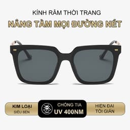 Kính Râm Nam Nữ Thời Trang Chống Tia UV NARO EYEWEAR Dáng Vuông Sang Chảnh Thời Trang Bảo Vệ Mắt 358 3