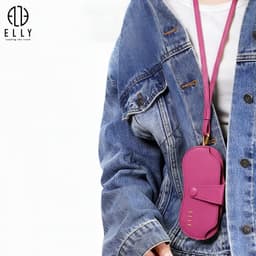 [Tặng hộp 20.10] Túi đựng mắt kính ELLY EL419 da tổng hợp nhỏ gọn thời trang 2