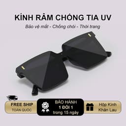 Kính râm mát thời trang nam nữ NARO EYEWEAR  gọng nhựa vuông chống tia UV phong cách Hàn Quốc 2221 3