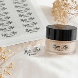 200 Sticker In Tên Theo Yêu Cầu Mẫu MAKEUP NAILS Decal Nhựa Chống Nước TIỆM IN HADANA 6