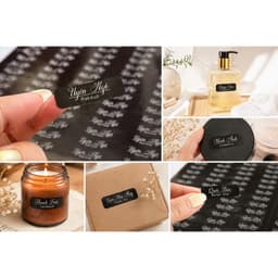200 Sticker In Tên Theo Yêu Cầu Mẫu MAKEUP NAILS Decal Nhựa Chống Nước TIỆM IN HADANA 8