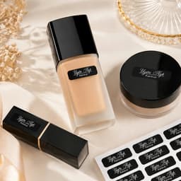 200 Sticker In Tên Theo Yêu Cầu Mẫu MAKEUP NAILS Decal Nhựa Chống Nước TIỆM IN HADANA 4