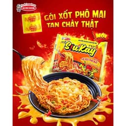 Thùng 24 Gói Mì Siu Kay Vị Hải Sản Bò Cay Gà Cay Phô Mai - Mì SiuKay mì cay 7 cấp độ Siêu Cay 8