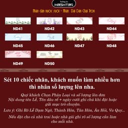 [Sét 10 chiếc] [Nhãn Chai Nước Suối - Nhãn Dài ] Dán nước Suối Trang Trí Đám Cưới, Đám Hỏi 4