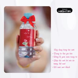 [Sét 10 chiếc] [Nhãn Chai Nước Suối - Nhãn Dài ] Dán nước Suối Trang Trí Đám Cưới, Đám Hỏi 6