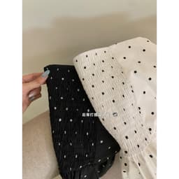 𝑨𝒏𝒏 𝑺𝒕𝒖𝒅𝒊𝒐  [SẴN]  𝐖𝐆𝐖𝐄/ Áo Quây Cúp Ngực Chấm Bi Chân Bí Xòe WG.WE 9045 Có Chun Sau Ôm Dáng 6