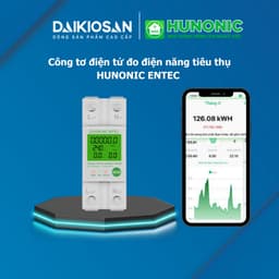 Công Tơ Điện Tử Hunonic Entec Wifi chống giật, đo điện năng tiêu thụ đóng ngắt từ xa qua APP 3