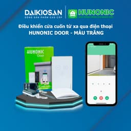 Công Tắc Cửa Cuốn Thông Minh WiFi + BLE Hunonic Door, Điều Khiển Từ Xa, Kèm 2 Remote, BH 24 Tháng 2
