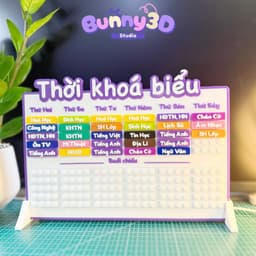 THỜI KHOÁ BIỂU LẮP RÁP MÔN HỌC IN 3D thay đổi môn học cấp học 1, 2, 3 có thể in theo yêu cầu riên 5