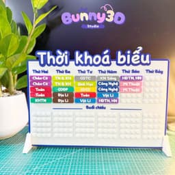 THỜI KHOÁ BIỂU LẮP RÁP MÔN HỌC IN 3D thay đổi môn học cấp học 1, 2, 3 có thể in theo yêu cầu riên 2