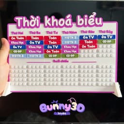 THỜI KHOÁ BIỂU LẮP RÁP MÔN HỌC IN 3D thay đổi môn học cấp học 1, 2, 3 có thể in theo yêu cầu riên 3